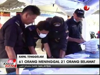 Korban Tewas Kapal Karam di Malaysia Bertambah Jadi 61 Orang