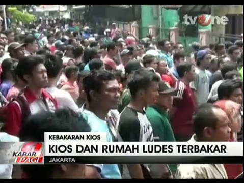 24 Kios Terbakar di Duren Sawit, Kerugian Miliaran Rupiah