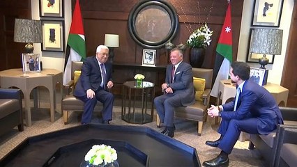 Скачать видео: الرئيس الفلسطيني يؤكد عقب لقائه العاهل الأردني رفضهما لـ