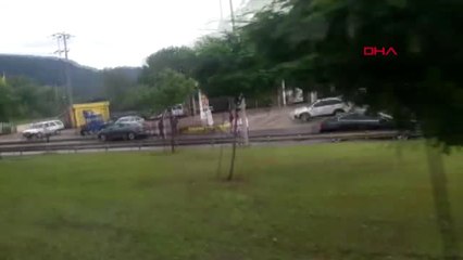 Ordu'da Sel Felaketi - Çöken Köprüden Cep Telefonu Görüntüsü