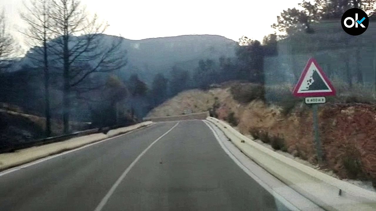 Las secuelas del incendio de Llutxent