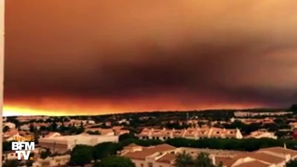 Le ciel du Portugal embrasé par les incendies