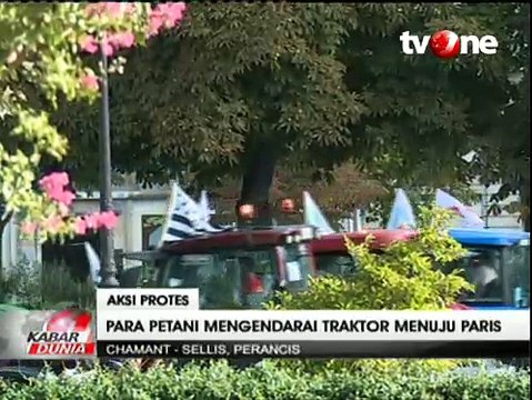 Demo Petani Prancis, Ratusan Traktor Serbu Kota Paris
