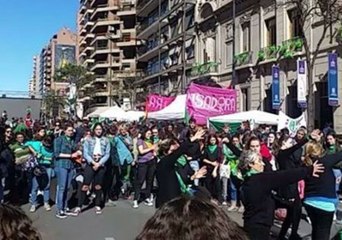 Abortion Legalization Supporters Rally in Cordoba