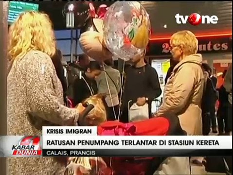 Imigran Paksa Naik KA di Prancis, Ratusan Penumpang Terlantar