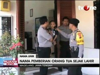 Polisi Magelang Ini Memiliki Nama yang Nyeleneh