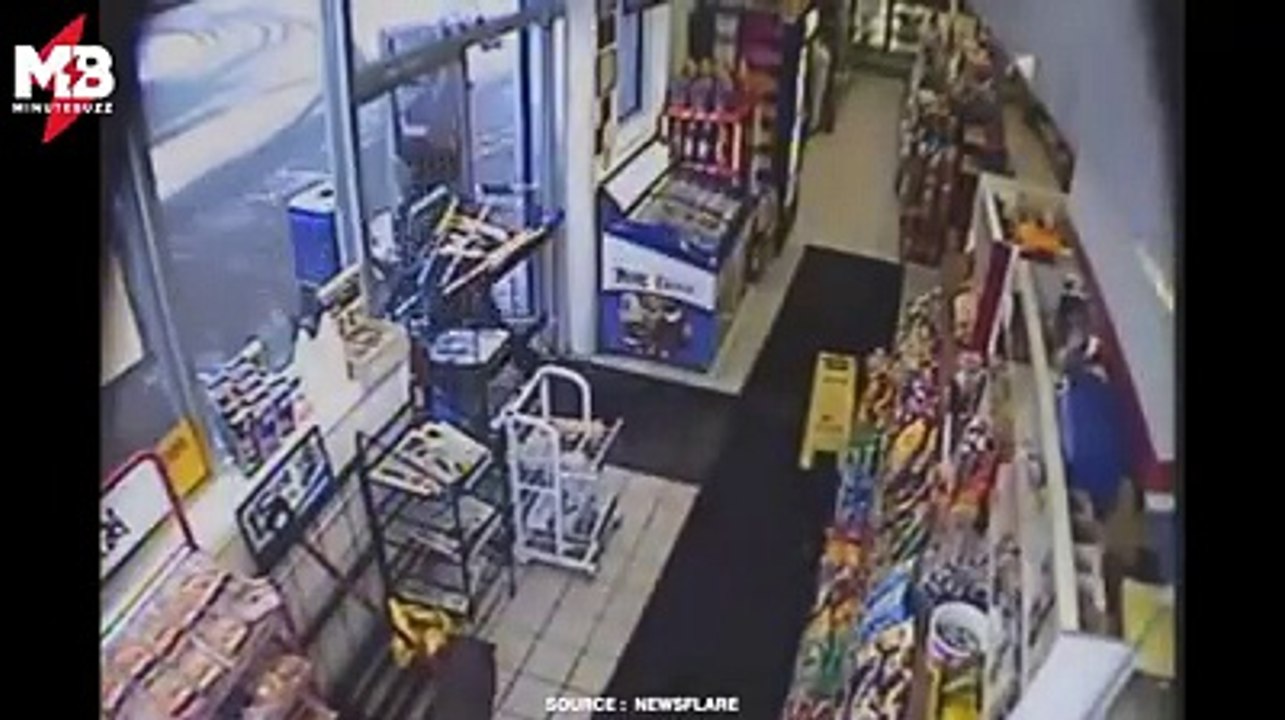 Les braqueurs sont parfois de gros bras cassés Via Newsflare