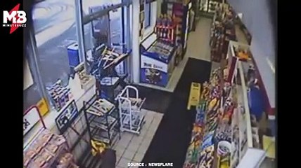 Les braqueurs sont parfois de gros bras cassés Via Newsflare