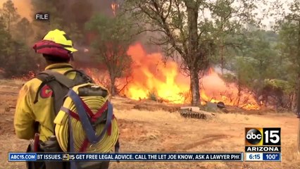 下载视频: Arizona firefighters head to California to help battle massive fires