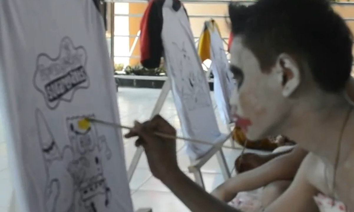 Kemeriahan Lomba Lukis dengan Dandanan Unik di Sukoharjo