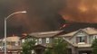 Holy Fire Edges Close to Homes in Lake Elsinore, California