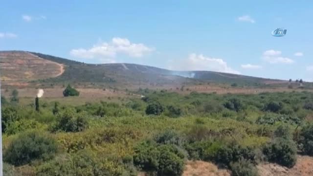 Tuzla Piyade Okulu İçerisinde Bulunan Otluk Alanda Yangın Çıktı