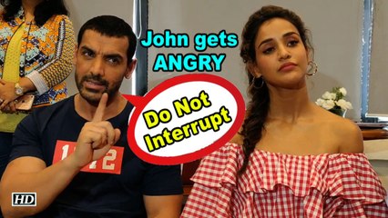 John Abraham gets ANGRY on Jurno for Interrupting