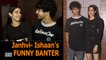 Janhvi- Ishaan’s FUNNY BANTER in front of Media | DHADAK Success BASH
