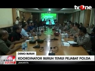 Amankan Demo Buruh di Jakarta Polda Terjunkan 8542 Personil