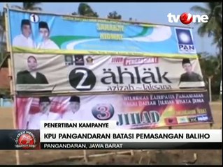 KPU Pangandaran Batasi Pemasangan Atribut Kampanye