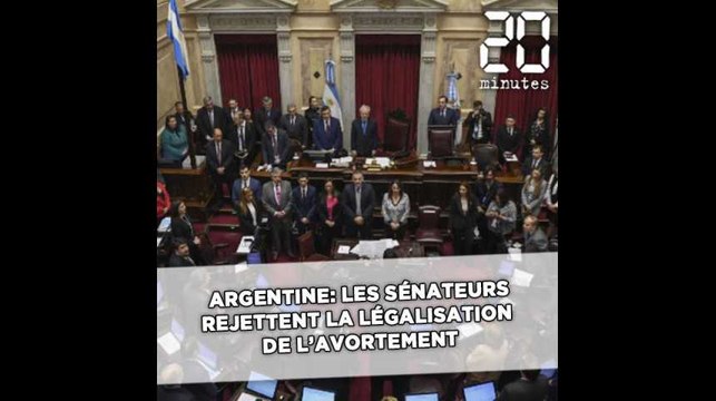 Argentine: Les Sénateurs rejettent la légalisation de l'avortement
