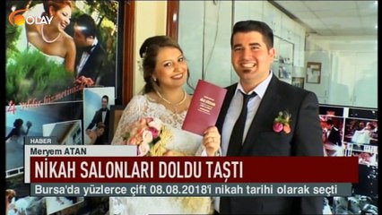 Nikah salonları doldu taştı