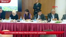 Çevre ve Şehircilik Bakanı Murat Kurum'dan açıklamalar