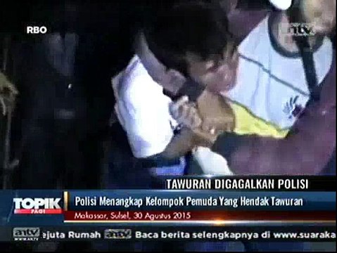 Polisi Gagalkan Puluhan Pemuda yang Hendak Tawuran