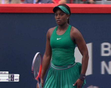 WTA Montreal: Stephens bt Abanda (6-0 6-2)