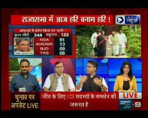 राज्यसभा उपसभापति पद के लिए आज चुनाव है; NDA के हरिवंश नारायण सिंह उम्मीदवार है