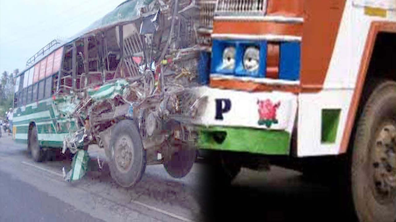 நாமக்கல்லில் லாரி மீது பேருந்து மோதி விபத்து: 3 பேர் பலி, 15 பேர் காயம்- வீடியோ