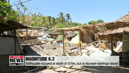 Another strong aftershock hits Indonesia's Lombok island