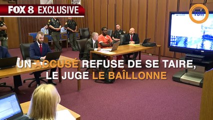 Un accusé est baîllonné car il refuse de se taire en plein procès !