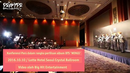 [INDO SUB] BTS 'WINGS' Album Press Conference