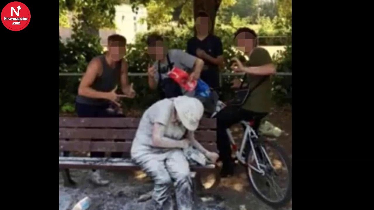 Teenagers pose for photo after attacking disabled woman with eggs and four – the internet is fuming