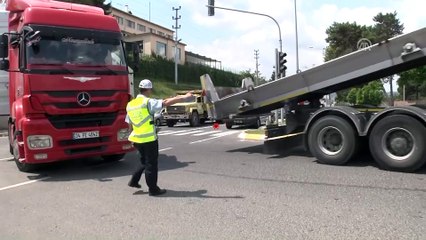 Ünye'de yıkılan köprüde onarım çalışması - ORDU