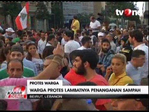 Rumah Menteri Lebanon Dilempari Sampah oleh Demonstran