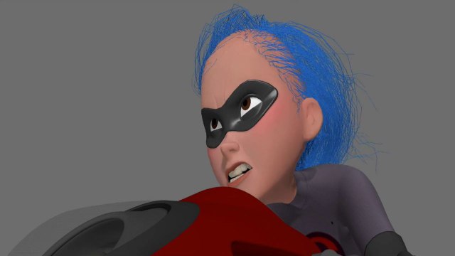 Pixar'S Demo Of Its Real-Time Hair System For Incredibles 2
