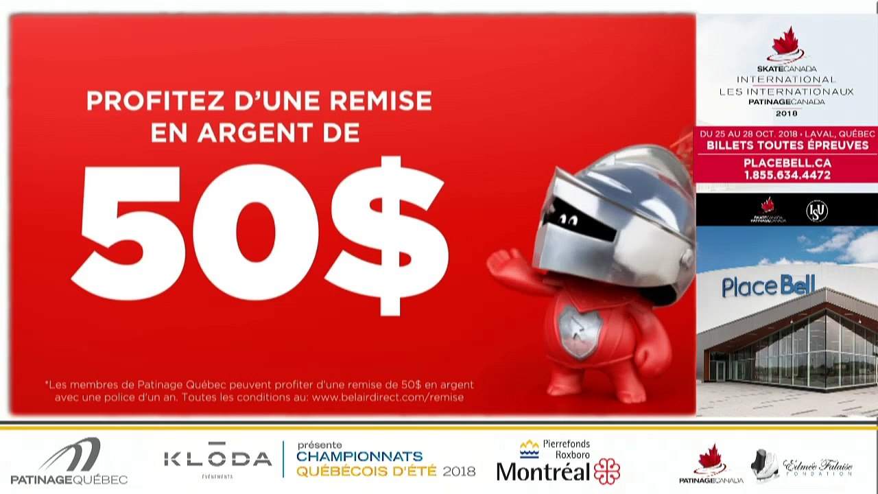 Championnats québécois d'été 2018 Eve. 51 Pré-Juvénile moins de 11 ans Dames Gr. 1 Échauf. 1-4 + Eve 52 Pré-Juvénile A Danse sur Tracé + Eve. 53 Juvénile Danse sur Tracé + Eve Pré-Juvénile moins de 11 ans Dames Gr. 2 Échauf. 1-4 + Eve. 55 Pré-Novice Danse