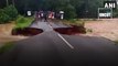 Watch: Road washed away in Kerala after flash floods