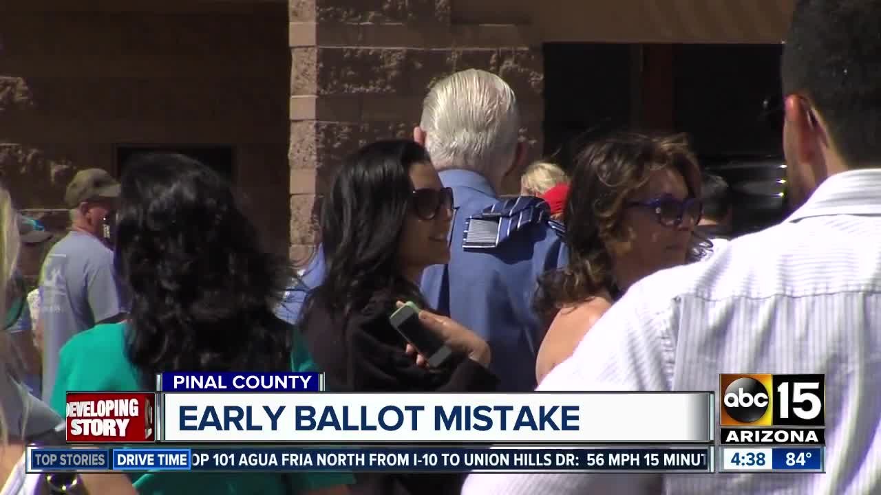 Pinal County sends out wrong early voting ballot
