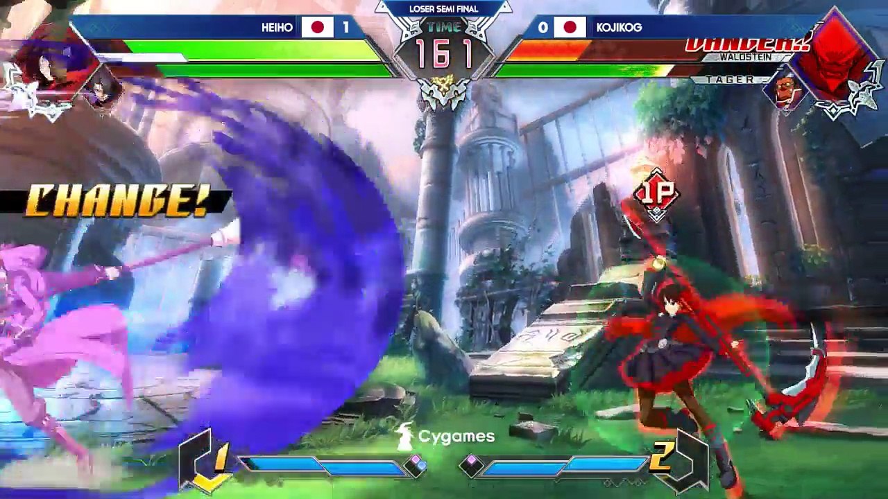 BlazBlue Cross Tag Battle EVO 2018 Heiho Vs KojiKog (Losers Semi Final)