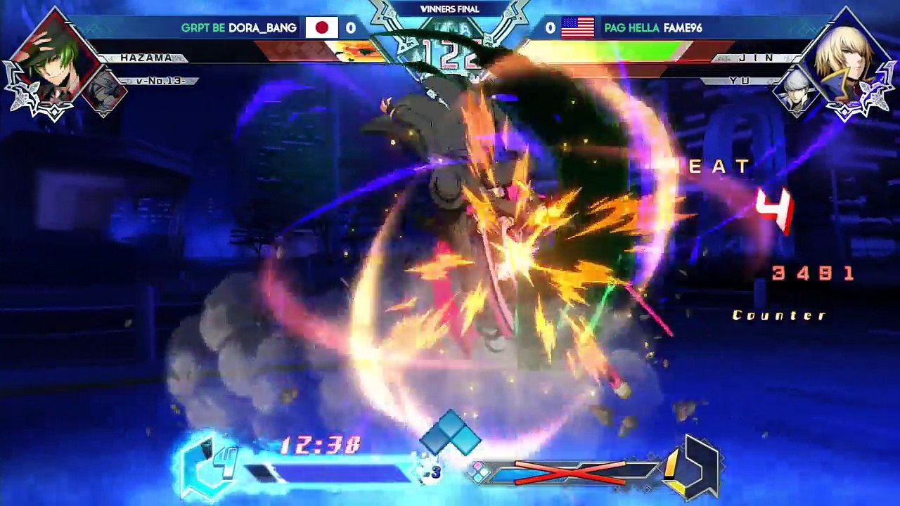 BlazBlue Cross Tag Battle EVO 2018 Dora_Bang Vs Fame96 (Winners Final)