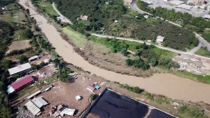 Cevizdere Köprüsü sel sonrası havadan görüntülendi - ORDU