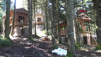 Bolu Gölcük'te 25 Bungalov Ev Yapıldı Hd