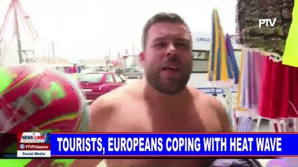 Tourists, Europeans coping with heat wave