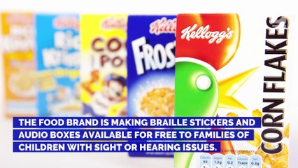 Kellogg's Releases New Items for Visually Impaired Children