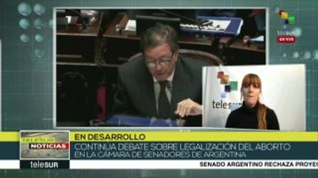 Senado argentino rechaza ley de despenalización del aborto