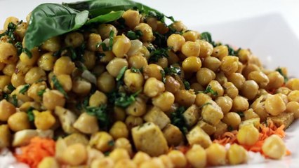 Comment faire une salade tiède de poids chiche et tofu