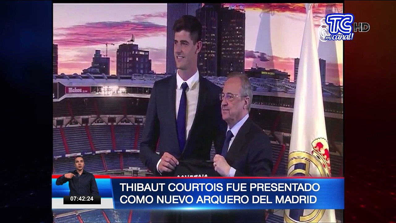 Thibaut Courtois fue presentado como nuevo arquero del Madrid