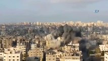 İsrail, Gazze Şehir Merkezini Bombalıyor