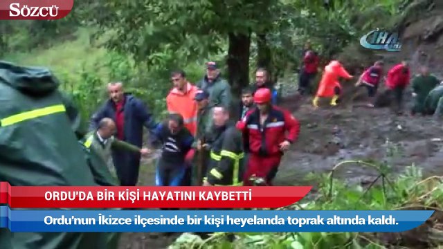 Ordu’da bir kişi hayatını kaybetti