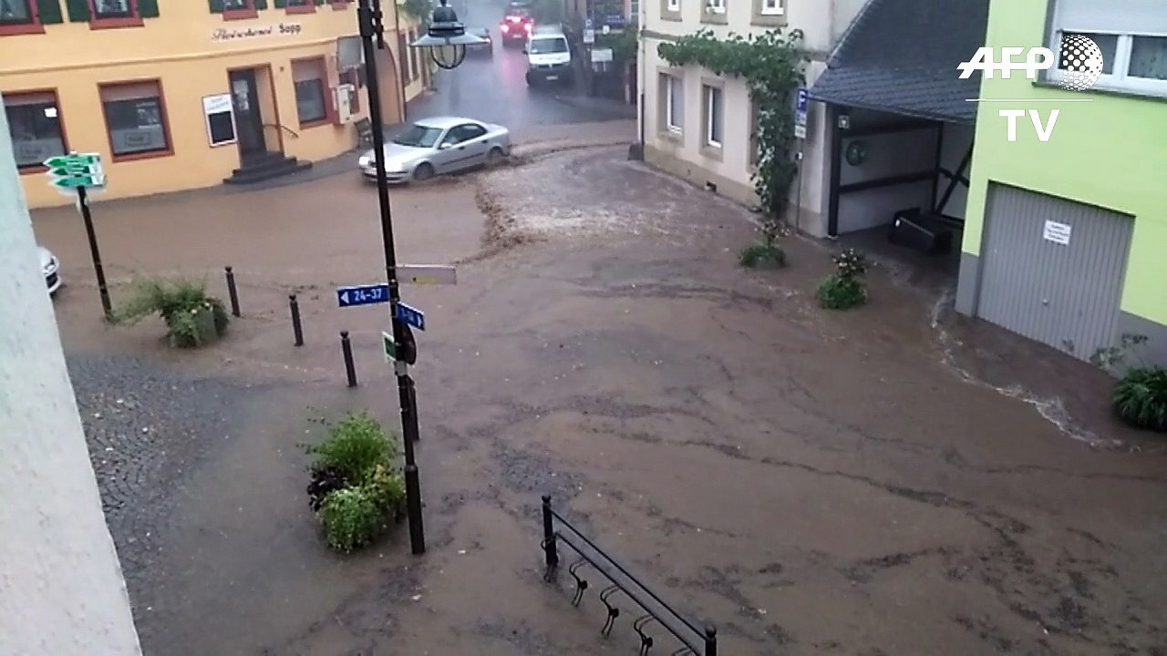 Regionale unwetter in südwestdeutschland