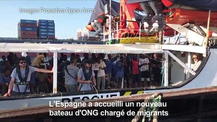 L'Espagne accueille un nouveau bateau d'ONG  chargé de migrants